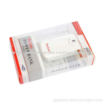 Power Bank Packaging Box with Blister Inner Tray, 100% Recyclable Material, Customized Welcomed